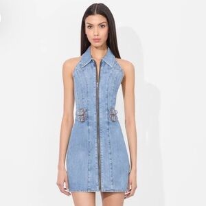 Alice + Olivia Denim Blue Women's Dress